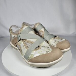 Earth Origins Stacy Floral Fabric Comfort Sandal Shoes Womens‎ Size 9.5